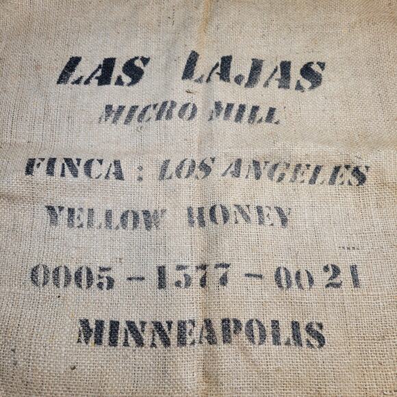 Oxcart Coffee Burlap Sack Las Lajas 40"x29" Costa Rica Green Coffee Bag - Picture 11 of 11